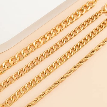 Elegant Adjustable Gold Silver Stackable Bracelets Set