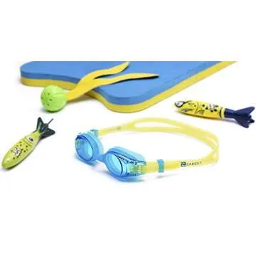 ZABERT KX Toddlers Baby Swim Goggles，Kids Swimming Goggles for Kids Age 0-5 Years Old (#6.blue)