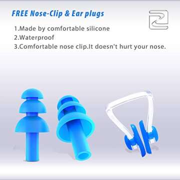 ZABERT KX Toddlers Baby Swim Goggles，Kids Swimming Goggles for Kids Age 0-5 Years Old (#6.blue)