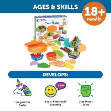 Learning Resources Taco Night Play Food Set for Kids