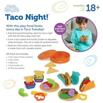 Learning Resources Taco Night Play Food Set for Kids