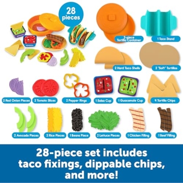 Learning Resources Taco Night Play Food Set for Kids