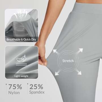 BALEAF Womens Work Pants Stretch Petite Dressy Slacks with Pockets Travel Golf Business Casual Light...