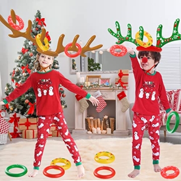 Inflatable Reindeer Antler Ring Toss Game for All Ages