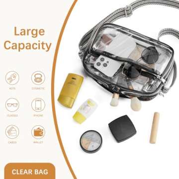 BOSTANTEN Stadium Approved Clear Bag for Women