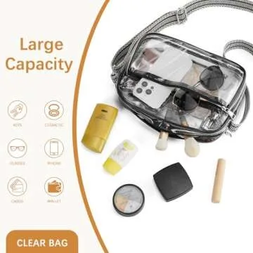 BOSTANTEN Stadium Approved Clear Bag for Women