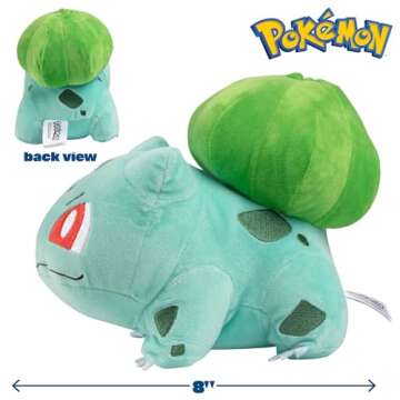 Pokemon 8" Bulbasaur Plush - Officially Licensed - Generation One Starter Figure - Authentic Soft St...