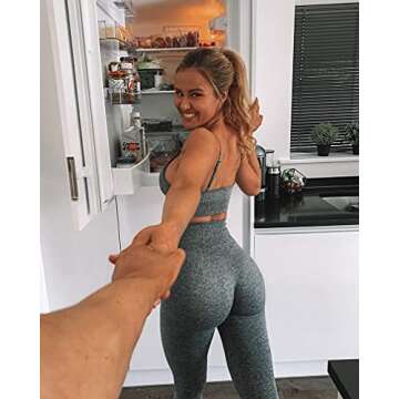 OQQ Women’s 3 Piece Yoga Crop Tank Set for Fitness & Fashion