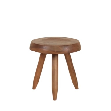 TREEHAUSE Berger Milking Stool, Reclaimed Teak Wooden Stool. Versatile as Sitting Stool, Small Side ...