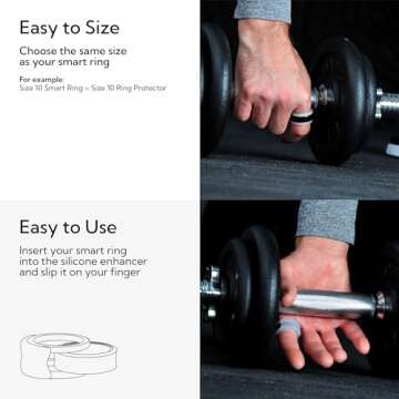 Rinfit Smart Ring Protector - Silicone Ring Enhancer for Gym Wear