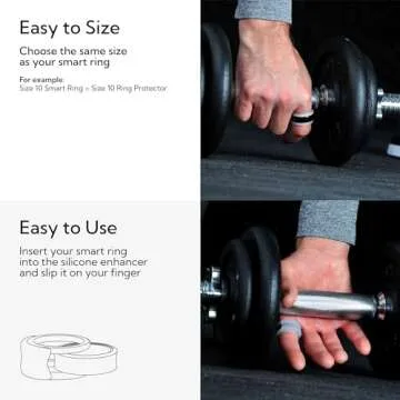Rinfit Smart Ring Protector - Silicone Ring Enhancer for Gym Wear
