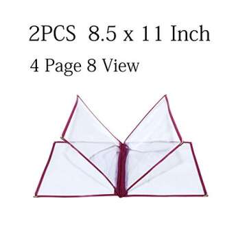 Elegant 2PCS 8.5x11 Menu Covers - Durable for Restaurants and Cafes