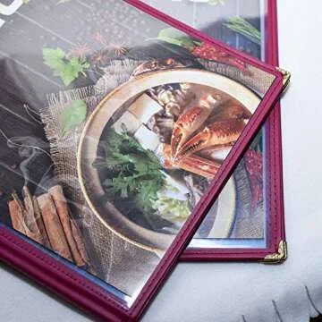 Shop Elegant 2PCS Restaurant Menu Covers for Durability