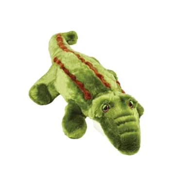 Fluff & Tuff Georgia Gator - Durable Plush Dog Toy for Heavy Chewers