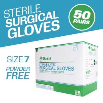 Premium Powder Free Latex Surgical Gloves for All 50 Pairs