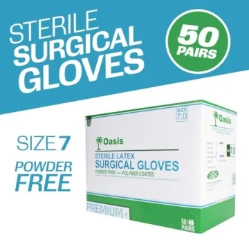 Premium Powder Free Latex Surgical Gloves for All 50 Pairs