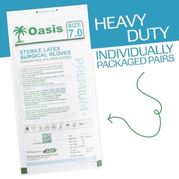 Premium Powder Free Latex Surgical Gloves for All 50 Pairs