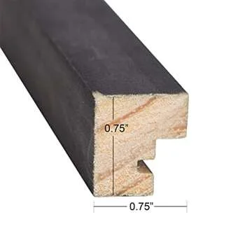 DesignOvation Gallery Wood Photo Frame Set for Customizable Wall Display, Charcoal Gray 11x14 matted to 8x10, Pack of 4