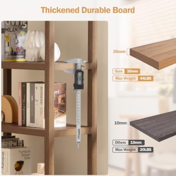 SICOTAS Stylish 5 Tier Bookshelf for Home Storage