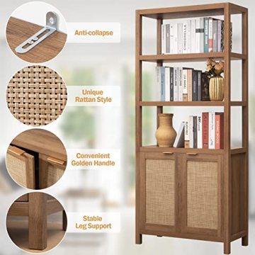 SICOTAS Stylish 5 Tier Bookshelf for Home Storage