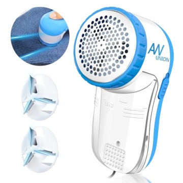 AW Union USB Powered Fabric Shaver Lint Remover with 70" Cord and 2 Blades