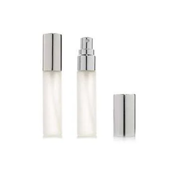 Enslz Frosted Fine Mist Atomizer Glass Bottle Set