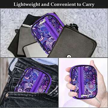 Stylish Serfeymi Travel Pill Organizer Case for Medicines