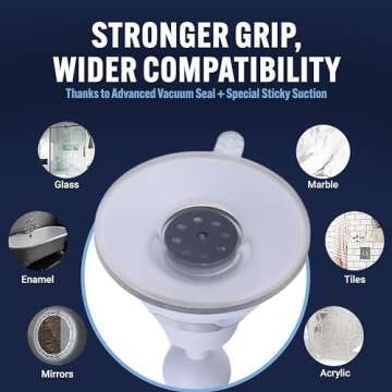 MIRRORVANA Fogless Shower Mirror for Shaving with Upgraded Suction, Anti Fog Shatterproof Surface and 360° Swivel - 6.3" x 6.3"