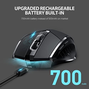 INPHIC Silent Rechargeable Bluetooth Mouse Multi-Device
