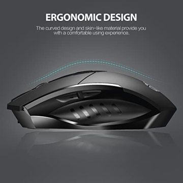 INPHIC Silent Rechargeable Bluetooth Mouse Multi-Device