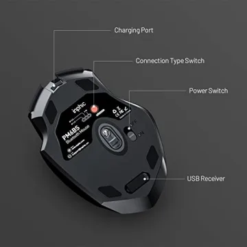 INPHIC Silent Rechargeable Bluetooth Mouse Multi-Device