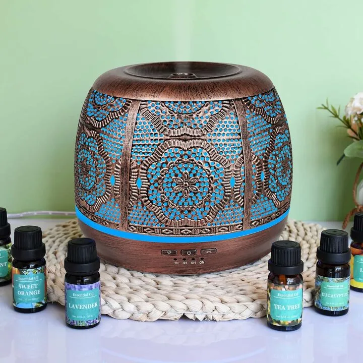 500ML Essential Oil Diffuser with 4 Essential Oils