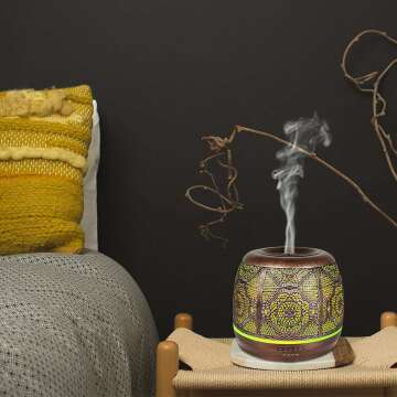 500ML Essential Oil Diffuser with 4 Essential Oils