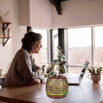 500ML Essential Oil Diffuser with 4 Essential Oils