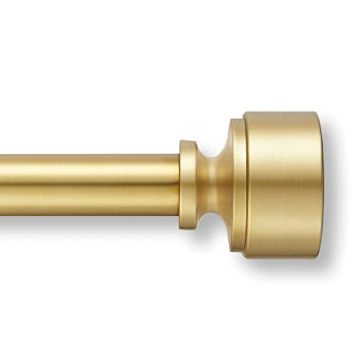 MODE Premium Collection Curtain Rods with Doorknob Finials