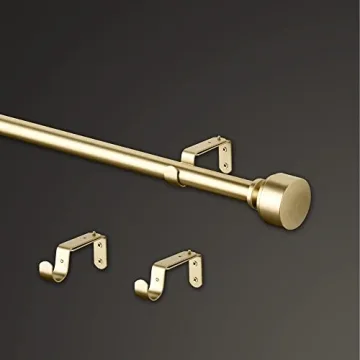 MODE Premium Collection Curtain Rods with Doorknob Finials