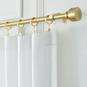MODE Premium Collection Curtain Rods with Doorknob Finials