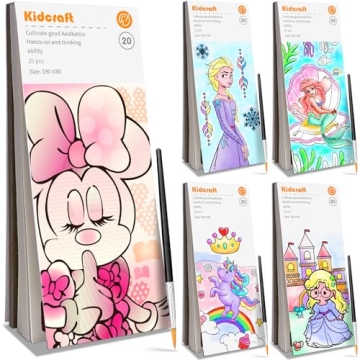 Paint with Water Coloring Books for Kids - 5 Pack, Pocket Mess Free Watercolor Painting Kit, Water C...