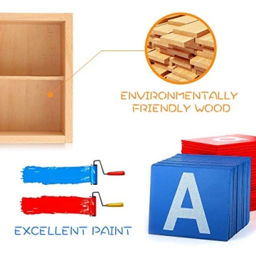 Montessori Sandpaper Letters Set for Early Learning