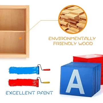 Montessori Sandpaper Letters Set for Early Learning