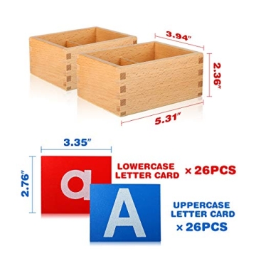 Montessori Sandpaper Letters Set for Early Learning