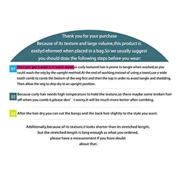 ARUKIHAIR Afro Kinky Curly Wig With Bangs Full Machine Made Scalp Top Wig 200 Density Virgin Brazilian Short Curly Human Hair Wigs Natural Color 14 inch