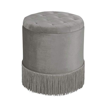 Stylish Inspire Me! Home Décor Serena Velvet Ottoman