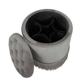 Stylish Inspire Me! Home Décor Serena Velvet Ottoman