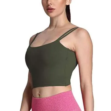 Aoxjox Women's Backless Yoga Crop Top for Stylish Workouts