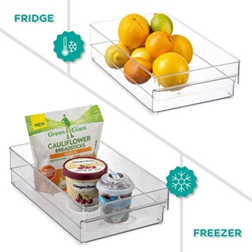 HEAVY DUTY Refrigerator Organizer Bins - Set of 6