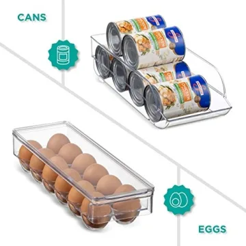HEAVY DUTY Refrigerator Organizer Bins - Set of 6