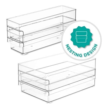 HEAVY DUTY Refrigerator Organizer Bins - Set of 6
