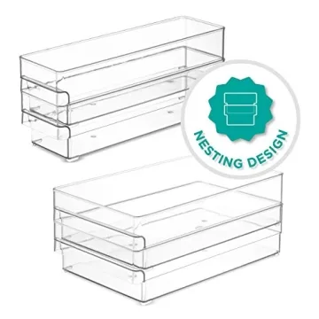 HEAVY DUTY Refrigerator Organizer Bins - Set of 6