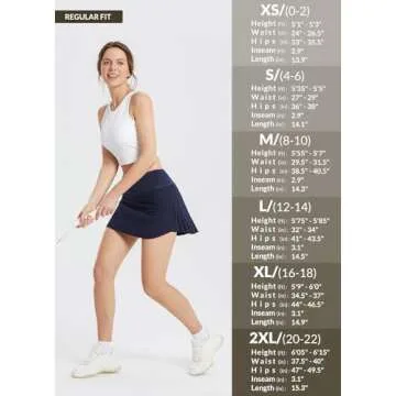 BALEAF Pleated Tennis Skirt Skorts Skirts for Woman High Waisted Lightweight Athletic Golf Workout with Shorts Pockets Navy X-Small